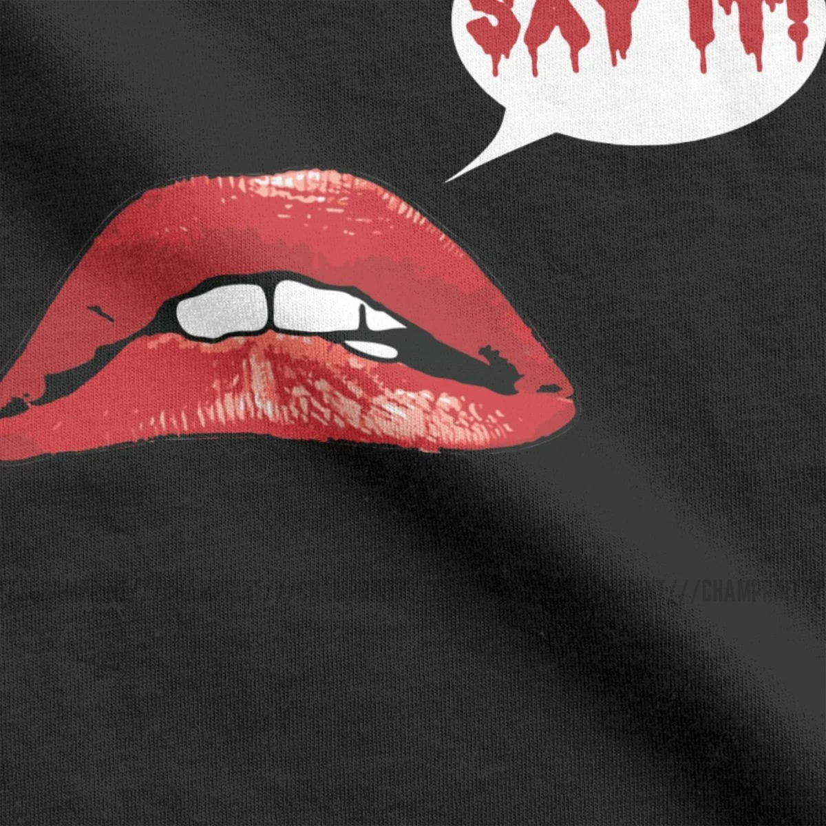 Мужские футболки с надписью Say It The Rocky винтажные хлопковые коротким рукавом