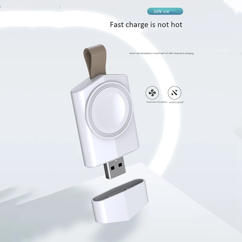 Беспроводное зарядное устройство для Apple Watch 6 USB портативное магнитное 6/5/4/3/2 /1/SE |
