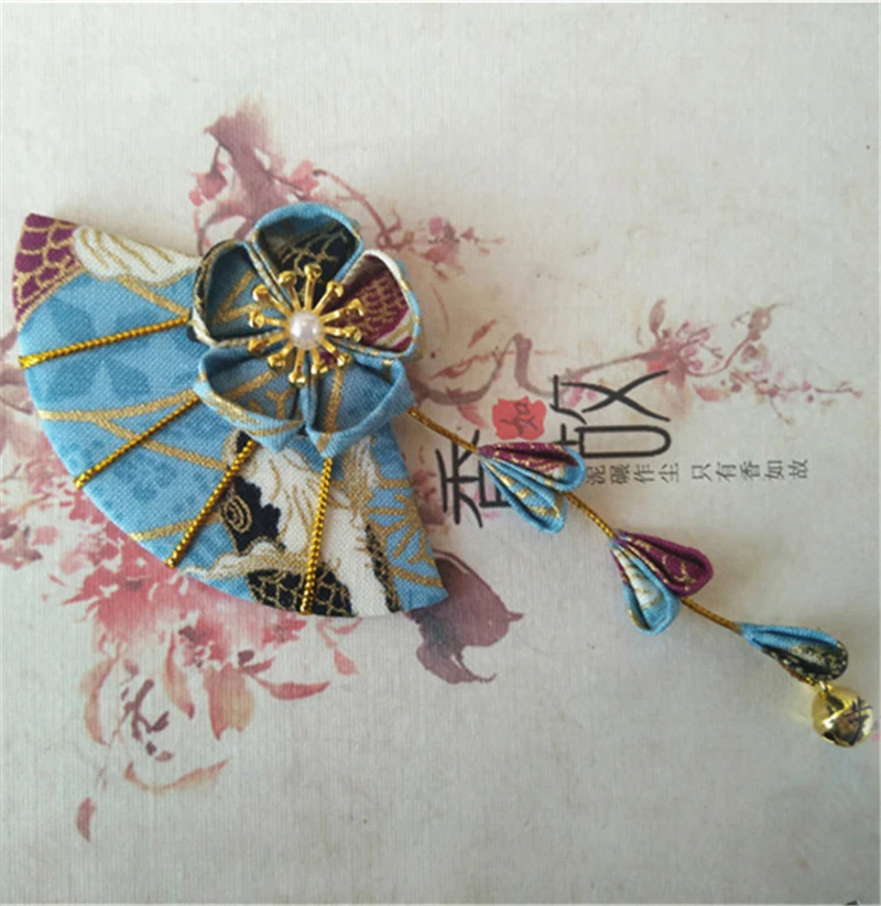 1 шт. заколка для волос в японском стиле с цветочным узором кимоно ханьфу Косплей