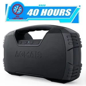aomais four speakers 30w high power bluetooth speaker 40 hours long battery life wireless tandem subwoofer waterproof speaker free global shipping