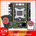 Комплект материнской платы X79 с процессором Xeon E5 2650 LGA2011, 4 шт. X 4 ГБ = 16 ГБ, 1333 МГц, комплект памяти DDR3
