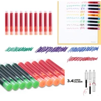 30pcs red ink cartridge refills fountain pen brand caliber 3mm universal other brands are also suitable