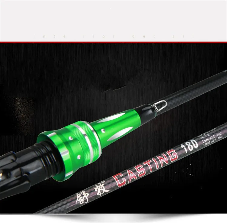 2 наконечника телескопическая карбоновая спиннинговая Удочка M/ML power casing Rod Canne spinng Leurre спиннинговая удочка для рыбалки 1,8 м/2,1 М