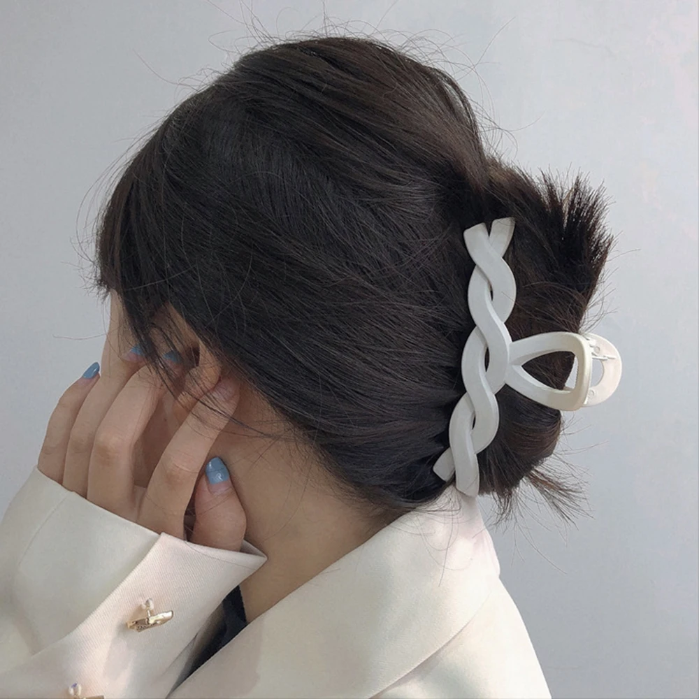 Новые заколки для волос женщин жесткие Красочные из смолы большого размера крабы