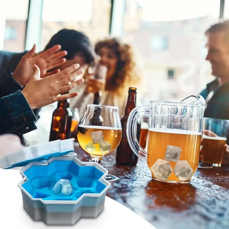 

Ice Dice Cube Tray Shaped 7pcs Ice Cube Mold Food Grade Flexible Silicone Ice Molds For Whiskey Cocktail Dungeons&Dragons