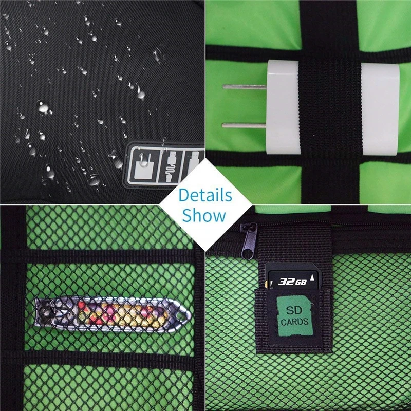 Универсальный Кабельный Организатор сумка для путешествий набор кухонной