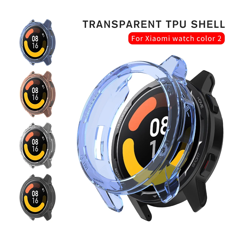 

Полый защитный чехол из ТПУ Для Xiaomi Watch Color 2, противоударный армированный чехол для Xiamoi redmi Watch Color2
