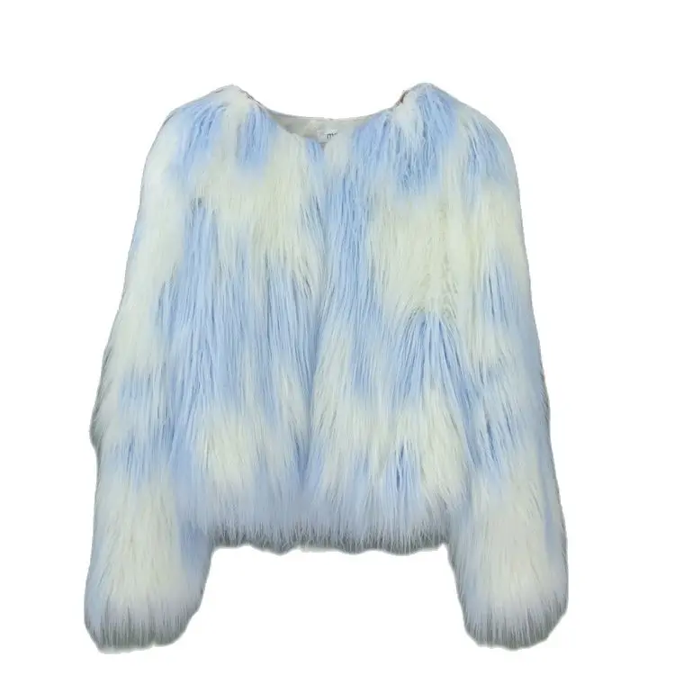 Новинка модная женская зимняя одежда пальто из искусственного меха 2018 промытое