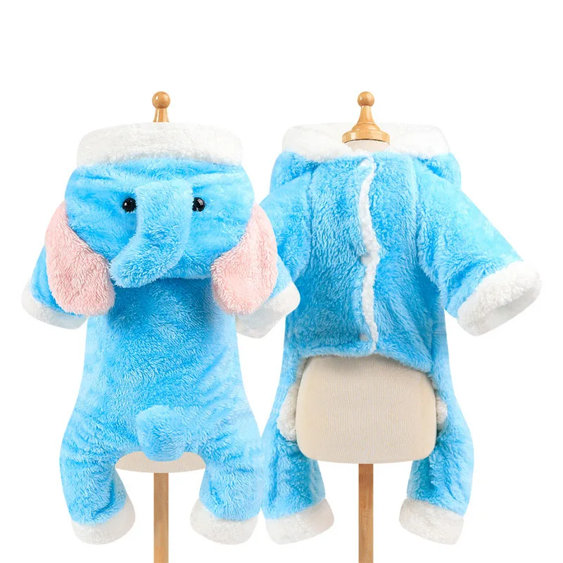 Зимняя теплая одежда для домашних животных мягкое плюшевое пальто собаки