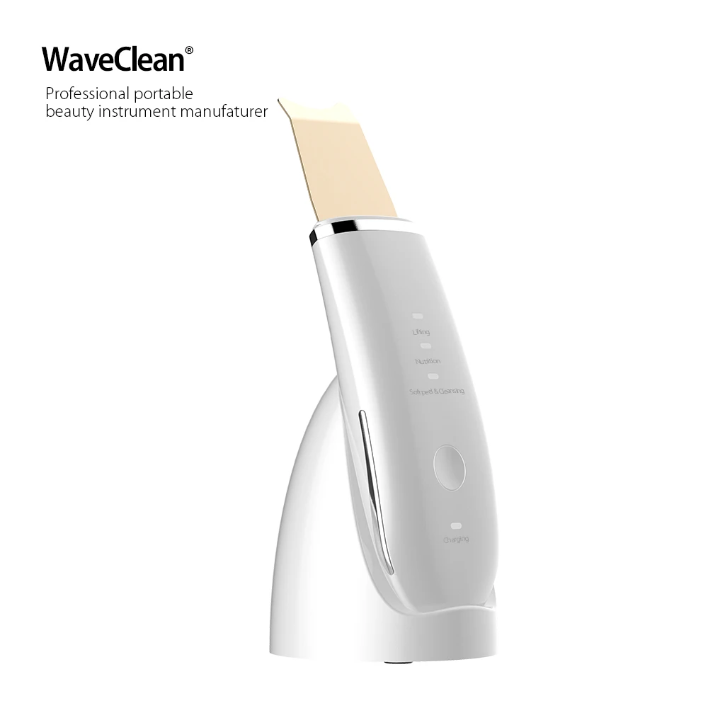 

waveclean-Ultrasonic Skin Scrubber blackhead remover Peeling cavitation ultrasonic cleaner Massager for face ultrasonic scrubber