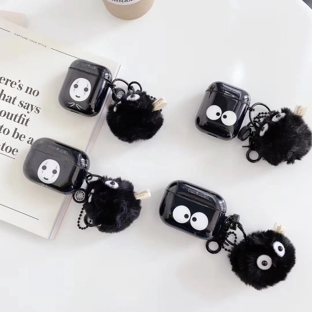 Чехол для наушников airpods 3 2 1 pro с милым мультяшным рисунком Тоторо скрытым вдали