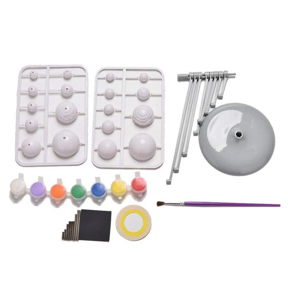 Новый DIY солнечной системы девять планет модель планетарий комплект наука