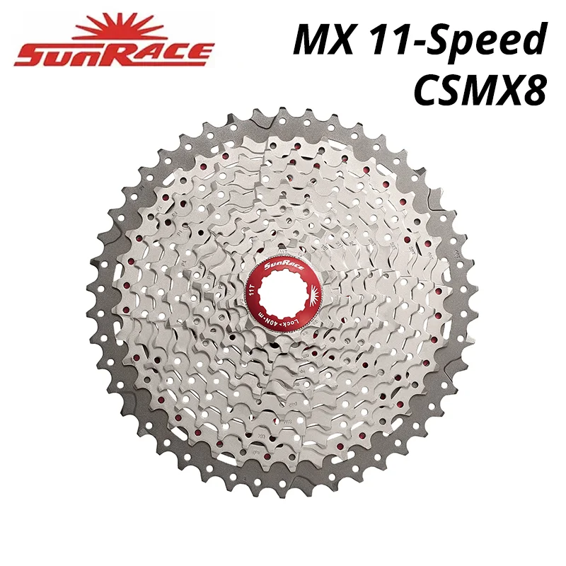 Кассета велосипедная SunRace CSMS8 CSMX8 11 скоростей широкое соотношение S горный