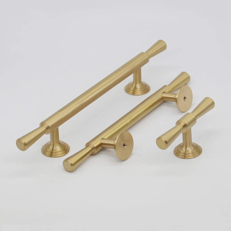 New Arrival 2PCS European Luxury Brass Kitchen Cabinet Door Handles Cupboard Wardrobe Drawer Wine Pulls & Knobs | Обустройство