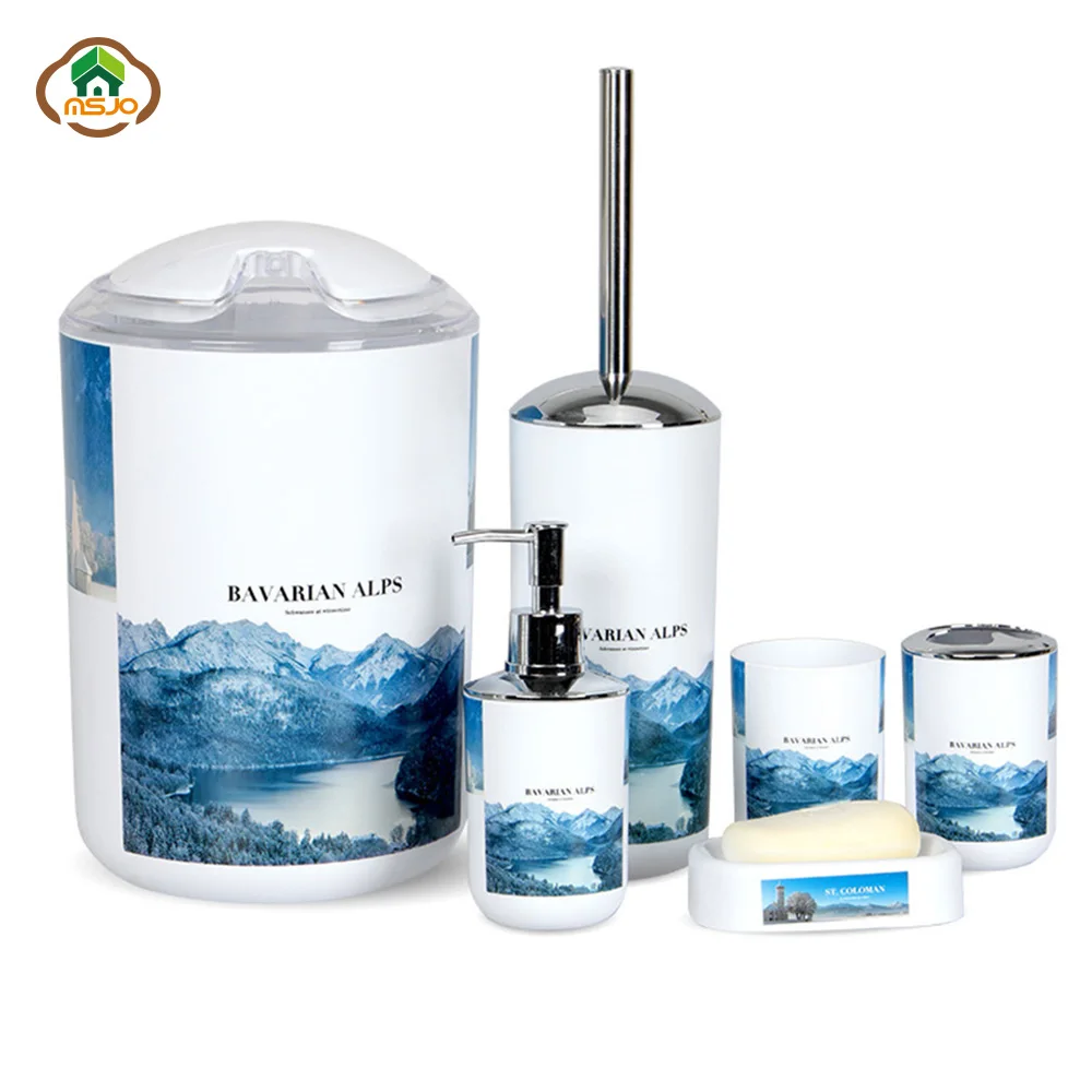 MSJO набор аксессуаров для домашнего декора ванная комната 6 шт. эйфелева раковина