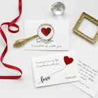 Подарок на день Святого Валентина, открытка с конвертом, подарок на Новый год, юбилей, подарок на день рождения для девушки, парня