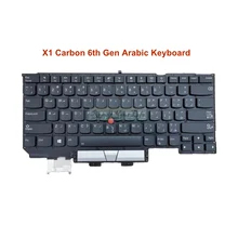 OVY Arabic Backlit keyboard for Lenovo ThinkPad X1 Carbon 6th Gen(Type 20KH/20KG) 2018 Series Laptop Keyboards AR Version Orig