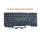 Клавиатура OVY с подсветкой, для ноутбуков Lenovo ThinkPad X1 Carbon 6-го поколения (тип 20KH20кг), 2018, AR-версия, Orig