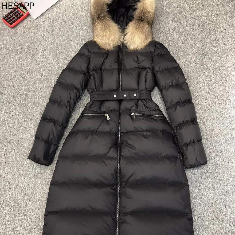 

Hesapp 2021 high quality and stylish women's jackets, luxury winter jackets made of fox skin