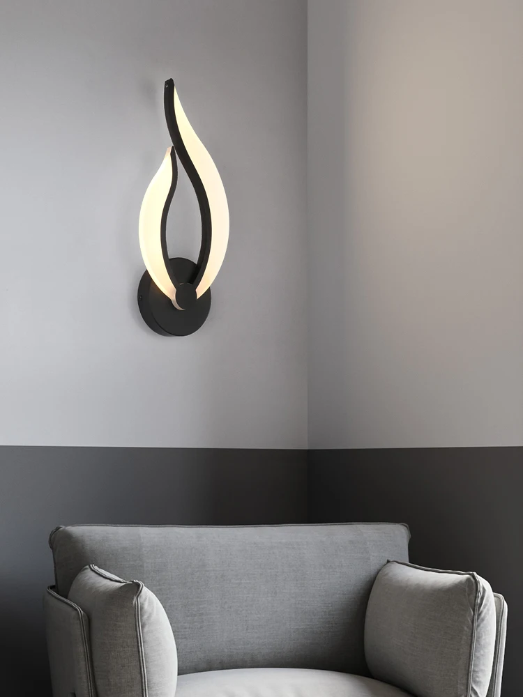 Светодиодный ные настенные светильники из акрила белого цвета светильник бра