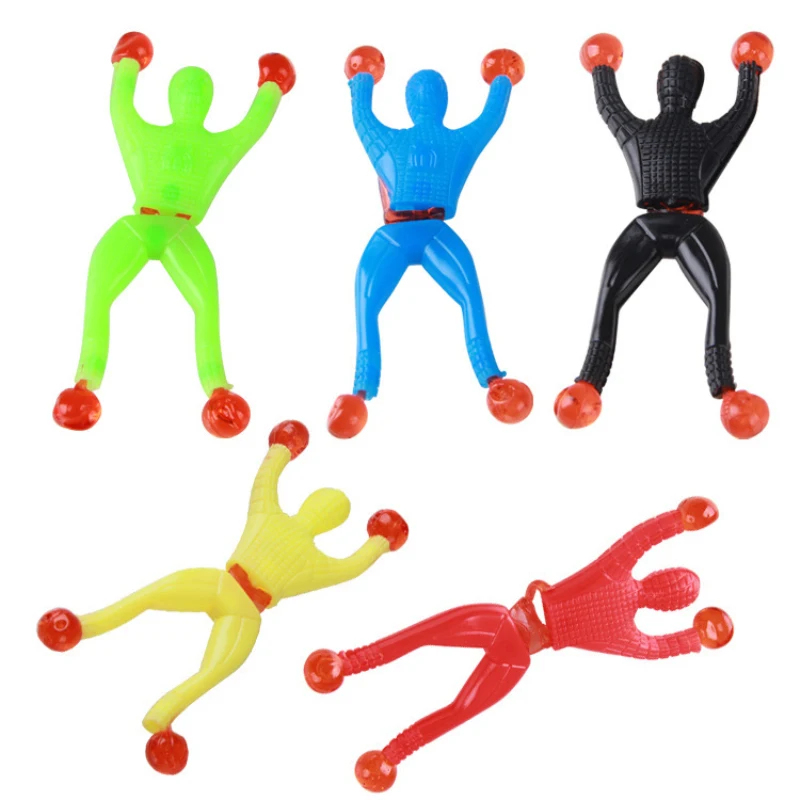 

Children Funny Sticky Wall Climbing Simulation Mini Person Toy High Elastic Flip Plastic Man Toy Novelty Toy For Kids Baby Gifts