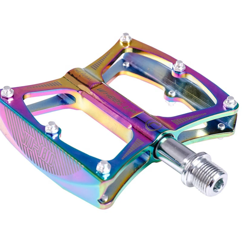 

WHeeL UP Colorful Seal Bearings Bicycle Bike Pedals Cycling Aluminum Alloy Road bmx Mtb Pedals Flat Bicycle Parts Accessories