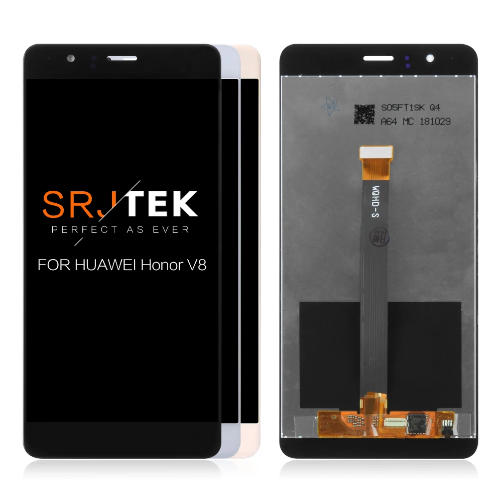 Стандартный/Премиальный выпуск для Huawei Honor V8, ЖК-дисплей, сенсорный экран, дигитайзер, сенсорное стекло в сборе, KNT-AL20 WQHD-J