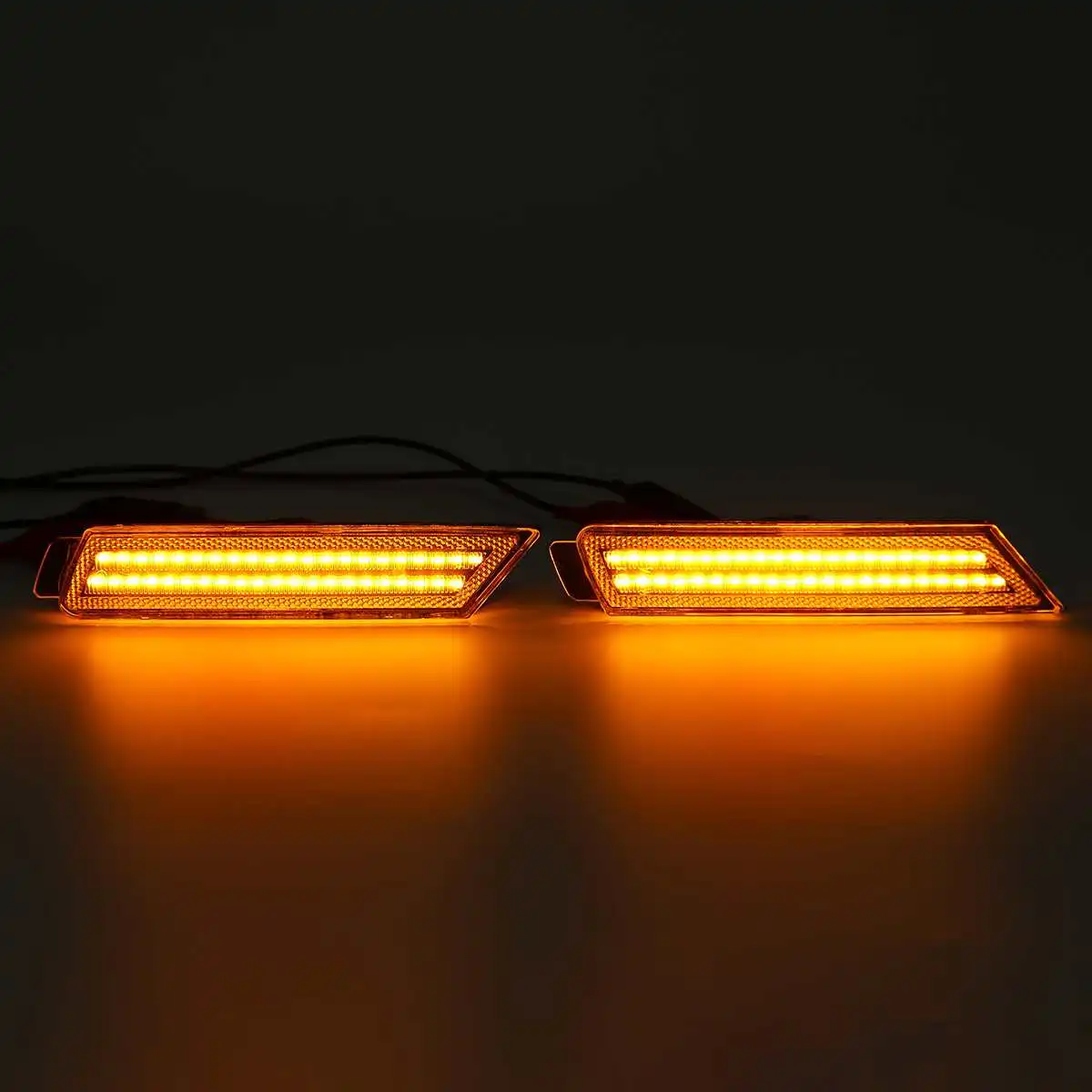

2pcs Dynamic LED Turn Signals Flowing led Side Marker Lights Stoplight Break Light Front & Rear for Chevy Camaro 2010-2015