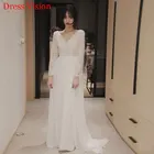 Женское длинное платье It's yiiya, белое пляжное платье невесты на лето 2019