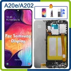 Оригинальный Для SAMSUNG Galaxy A20e A202, ЖК-дисплей, сенсорный экран, дигитайзер, для сборки, для Samsung SM-A202F A202K A20e ЖК-дисплей с рамой
