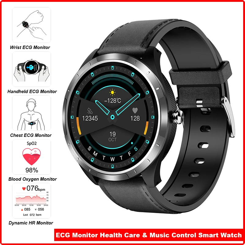 

2020 Sports Smart Watch Dynamic ECG Monitor Message Reminder Men Smartwatch Reloj Inteligente For смарт часы хуавей Apple Watch