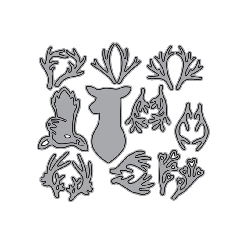 Металлические штампы для резки форма головы оленя рога высечка сделай сам