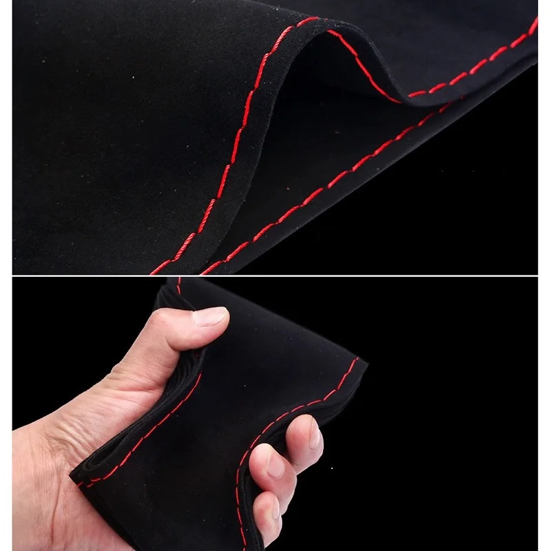 Чехол для ручного шитья рулевого колеса мягкая замша дышащая 38 см чехол