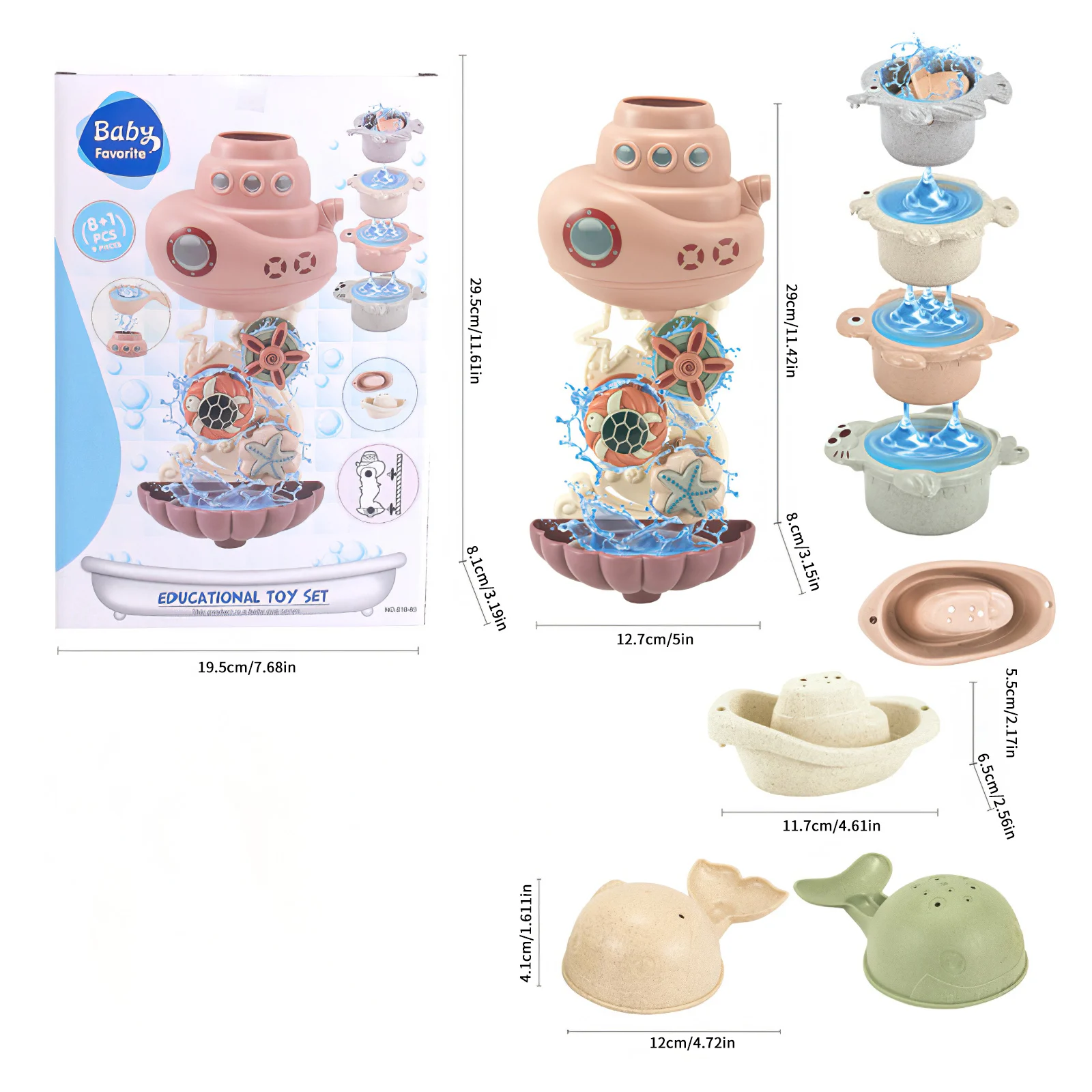 

Kids Water Spray Game Water Spray Bath Toys Easy Installation For Baby Swim Shower Bathroom Baby Bathtub Early Education Toys