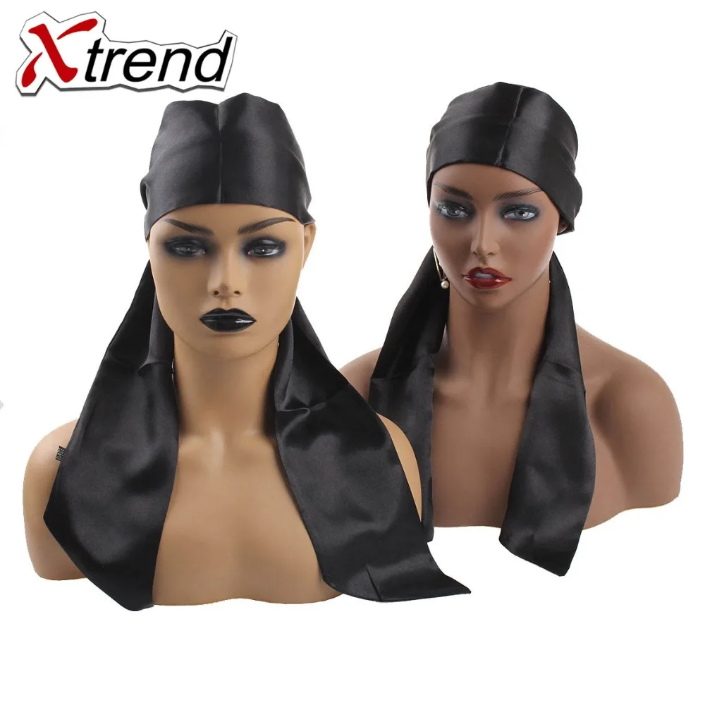 Xtrend повязка для волос, натуральные волосы для наращивания, обруч для волос, атласная шелковая Передняя повязка на голову, заказной край scraf, обертывающий пояс для оголовья