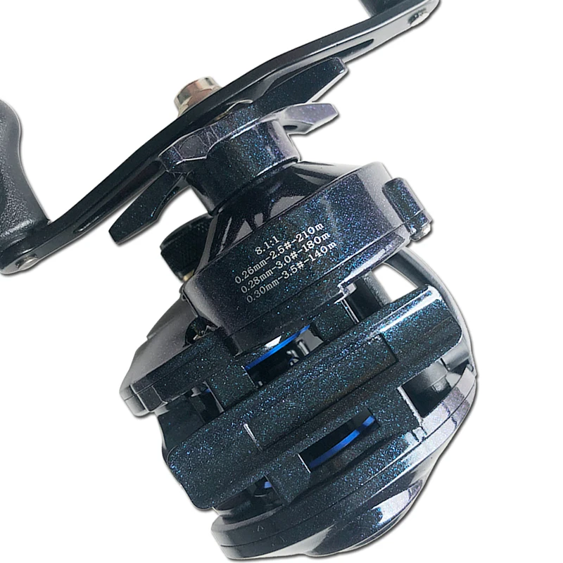 

Baitcasting Fishing Reel Gear Ratio 8:1:1 High Speed 18+1BB Saltwater Magnetic Brake System Fishing Wheel For Bass Tackle 2020