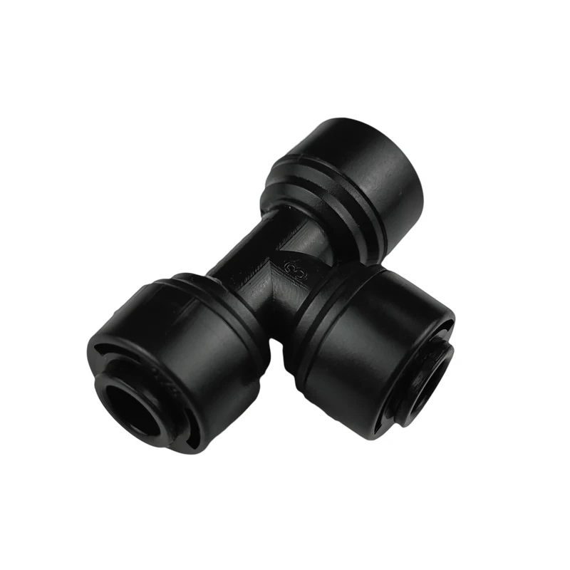 

1/4'' T Shape Three Way Quick Connection RO Water Reverse Osmosis System Fitting Connector For 1/4'' Pipe 6.35 MM Hose 20 Pcs