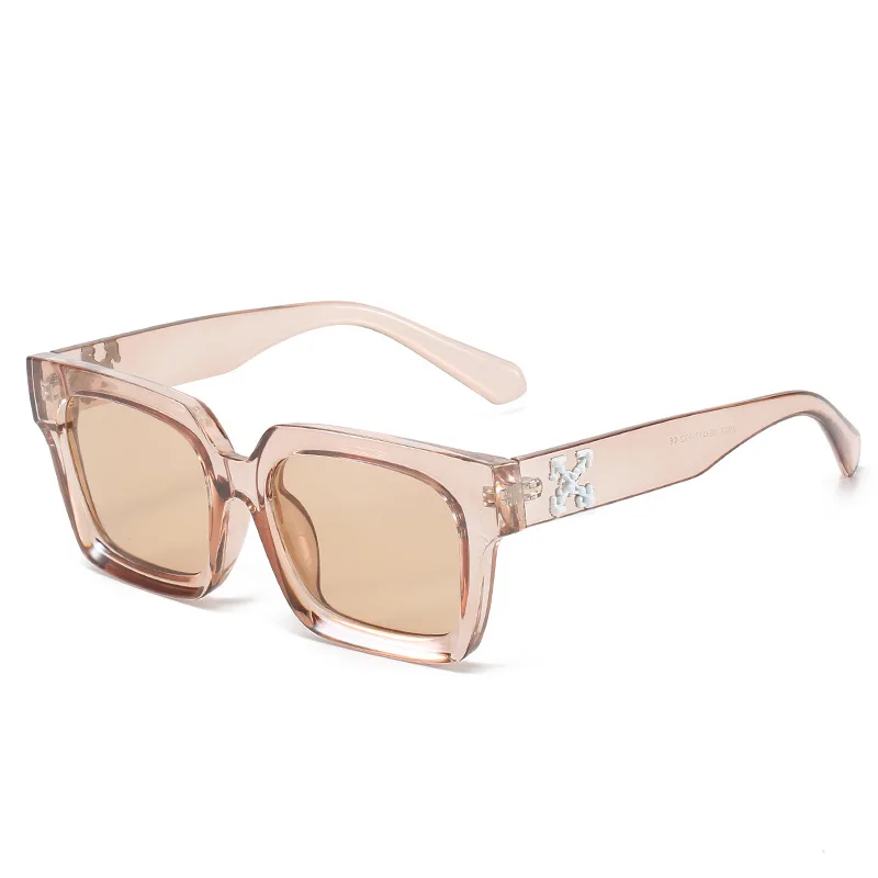 

retro small rectangel off white logo sunglasses women men 2021 high quality driving sun glasses vintage oculos de sol feminino