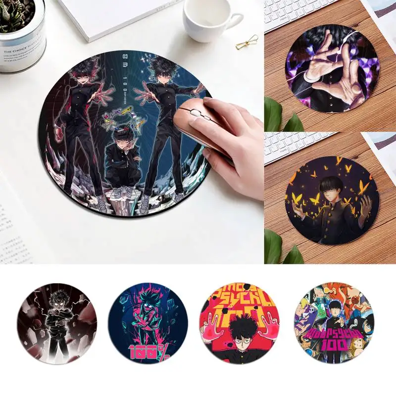 

Резиновый прочный Настольный коврик для мыши Mob психо100, Удобный круглый коврик для мыши, серия планеты, коврик для рабочего стола «сделай са...