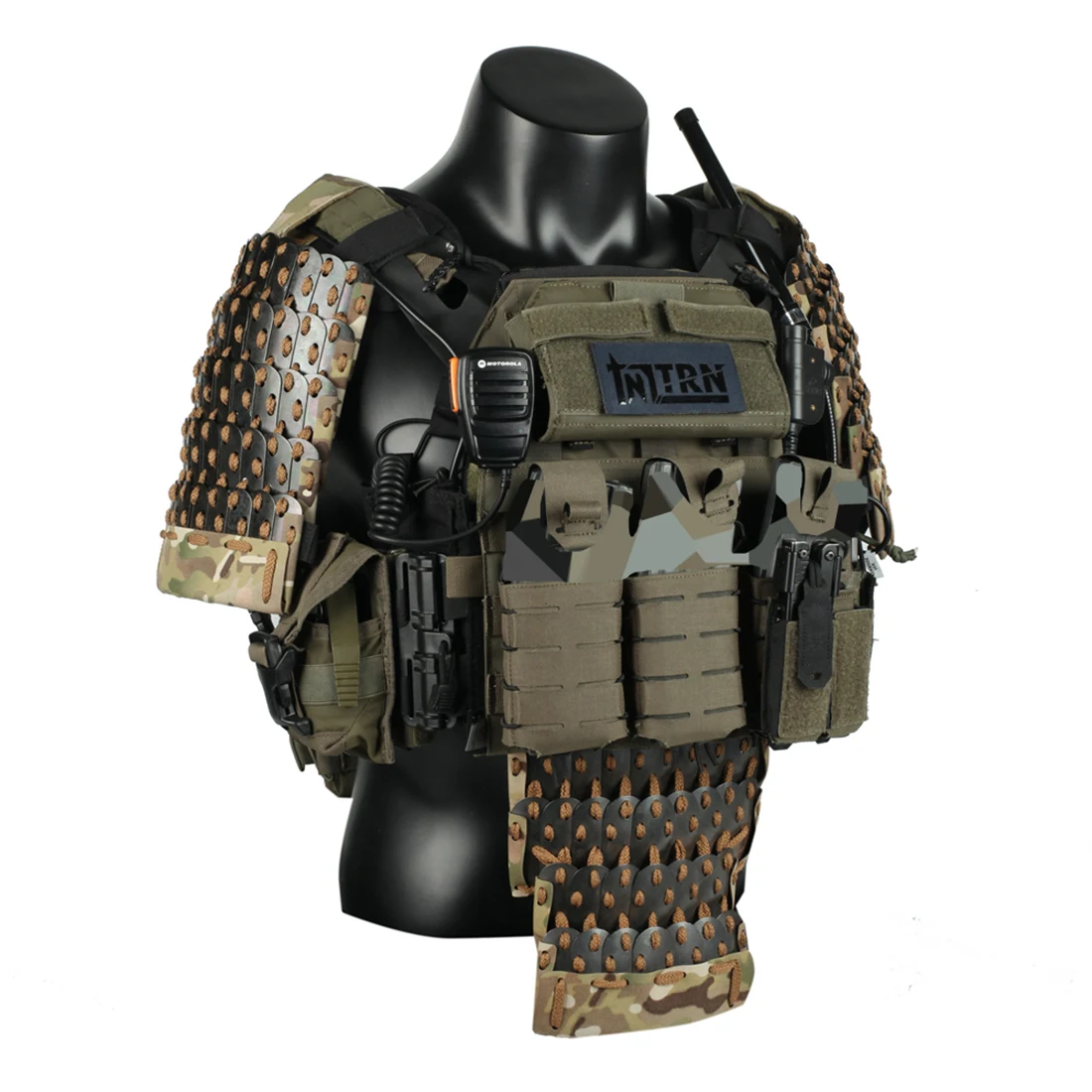 

Chinese Style Tactical Gear Non-slip Armored Crotch Protector - MC + Black (without Vest)