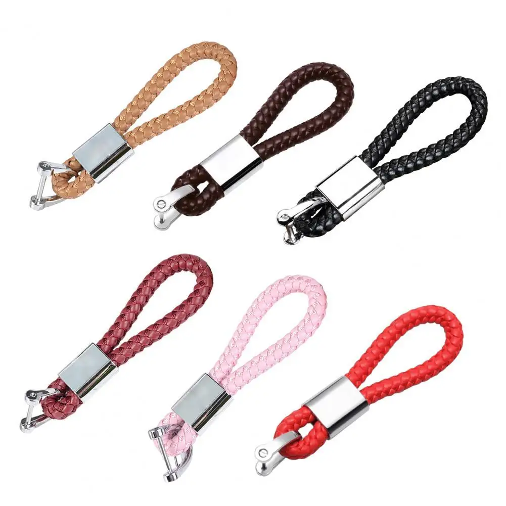 

KeyChain Faux Leather Original Design Zinc Alloy High-grade Hand Woven Car Key Ring for Unisex