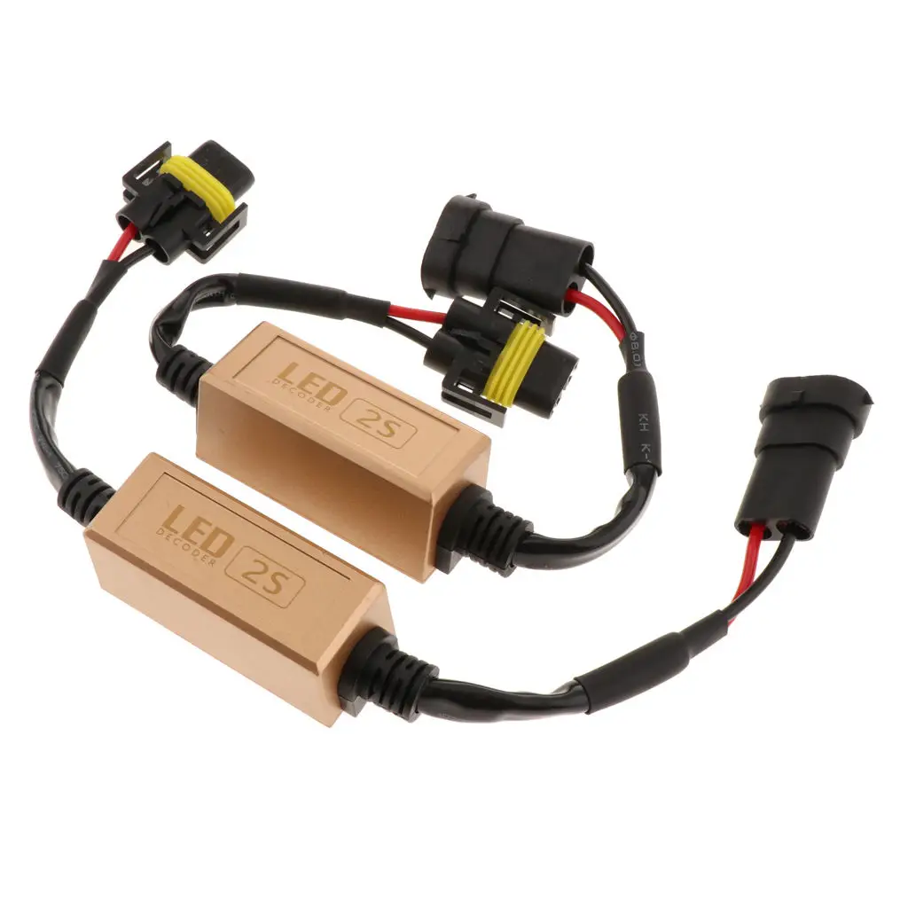 

2x H11 Anti Flicker Harness Error Free Decoders ,Plug-N-Play installation