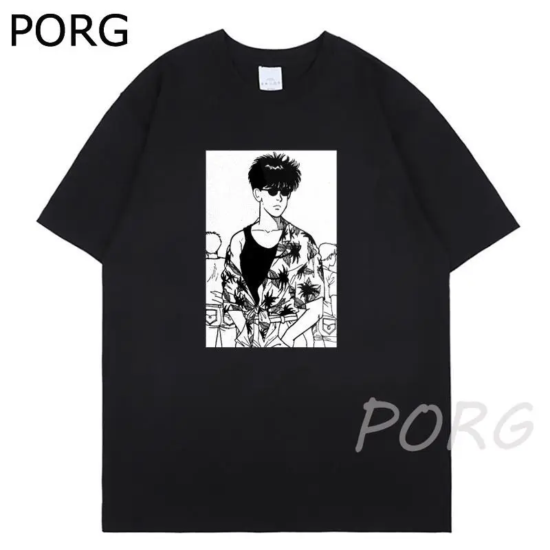 Горячая Распродажа Банановая рыба футболка унисекс Для мужчин японский