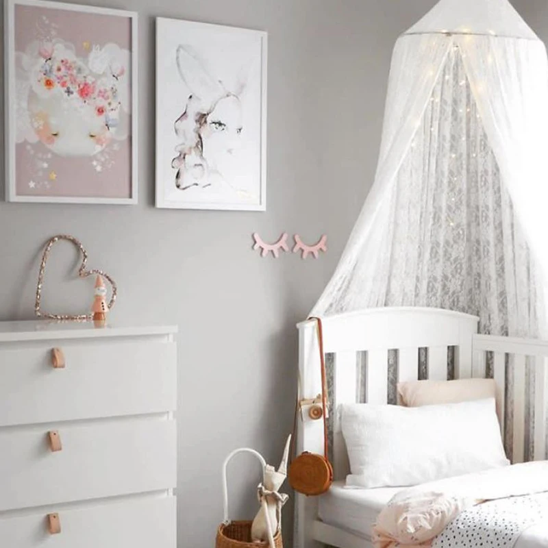 Кружевная занавеска для детской кровати Детская сетка от комаров домашней s