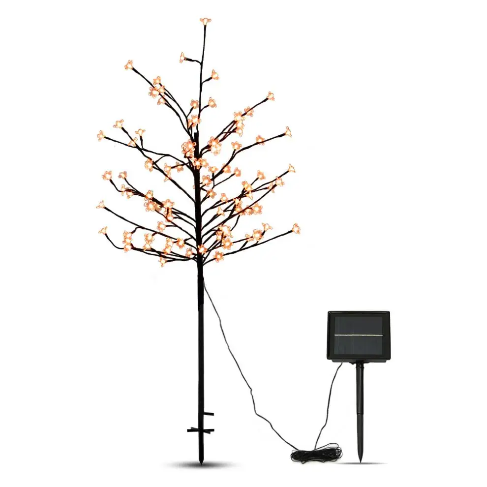 

Waterproof 1.5M 104 LED Solar Cherry Tree Lights for Outdoor Garden Patio Party Wedding Christmas Tree Decoration Sense Lamp