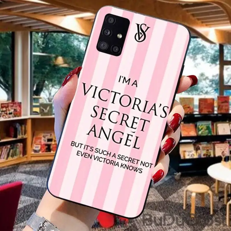 

Reall Fashion Victoriaes Pinks brand Phone Case For For Samsung Galaxy A10 A20 A30 A40 A50 70 A10S 20S A2 Core C8 A30S A50S A31