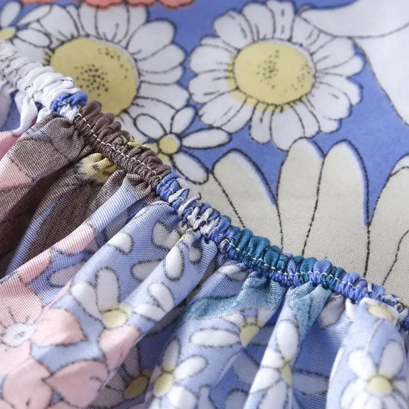 3 шт. простыня для постельного белья King Size с цветочным узором наматрасник на