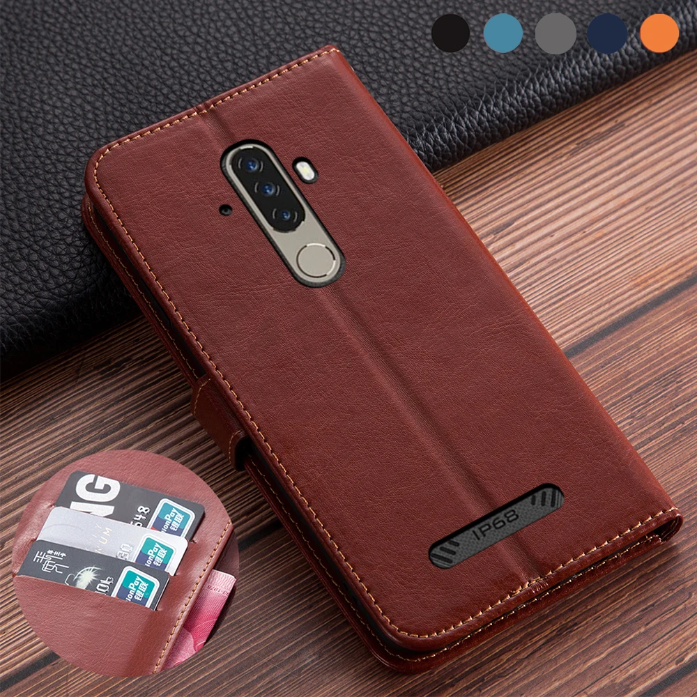 Роскошный кожаный флип чехол Для Doogee S58 Pro книжка в стиле книги S58Pro защитный для