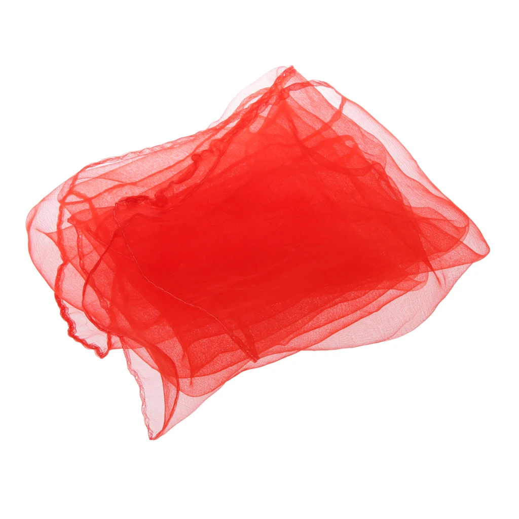 Red Dance Tulle Face Veil Kids Dancing Kerchief Bag Key Decor | Тематическая одежда и униформа