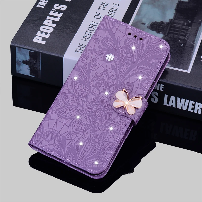 

For Xiaomi Redmi 6A 7A 8A 9A 9C Case Flowers Patterned Coque For Redmi 6 Pro 7 8 9 Flip Diamond Leather Funda Case